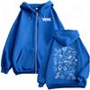 Morat Uafsluttede Sager Yem Lynlås Hættetrøjer Herre Harajuku Hip Hop Sweatshirt Jakke Frakker Afslappede Pullovere