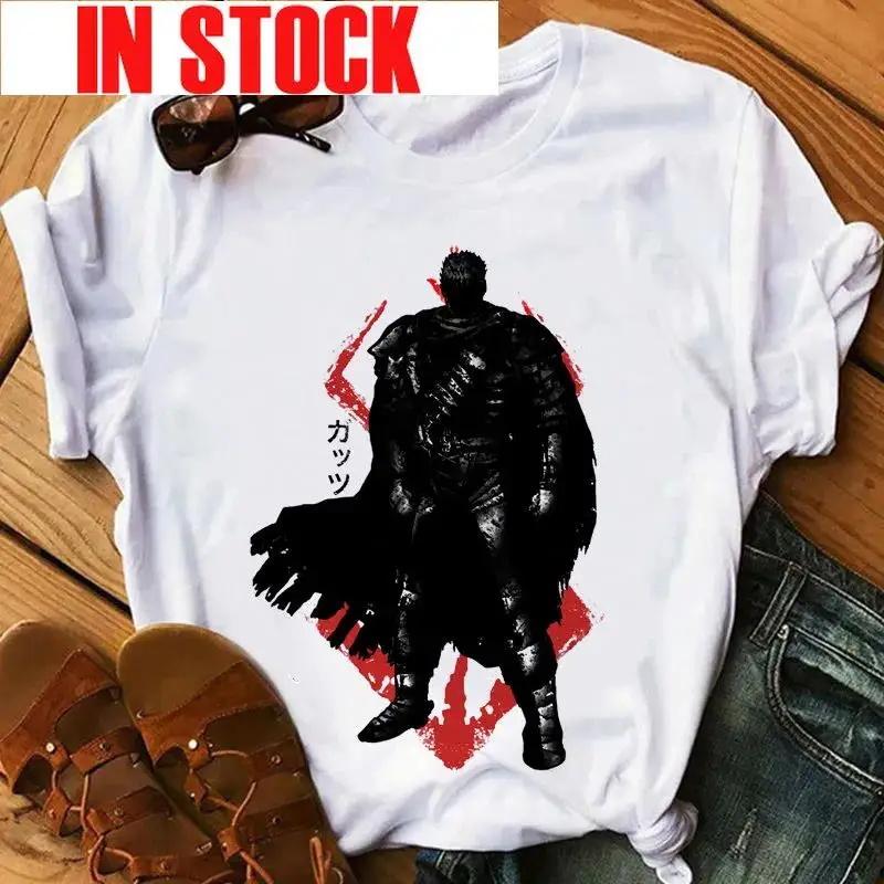 Women's Japanese Anime Rage Graphic Print T-Shirt Retro Fashion Casual Shirt Round Neck Short Sleeve Plus Size