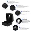 Fashionable LED Lighted Ring Storage Box Jewelry Display Case Gift Black