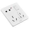 86 Type One-Gang Multi-Function Socket with Switch, High-Power Ten-Hole Panel