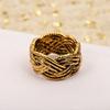 Latest Hot Brand Vintage Women's Rings Luxury Jewelry For Women Rattan Shape Designer Fashion Copper Lady Party Rings