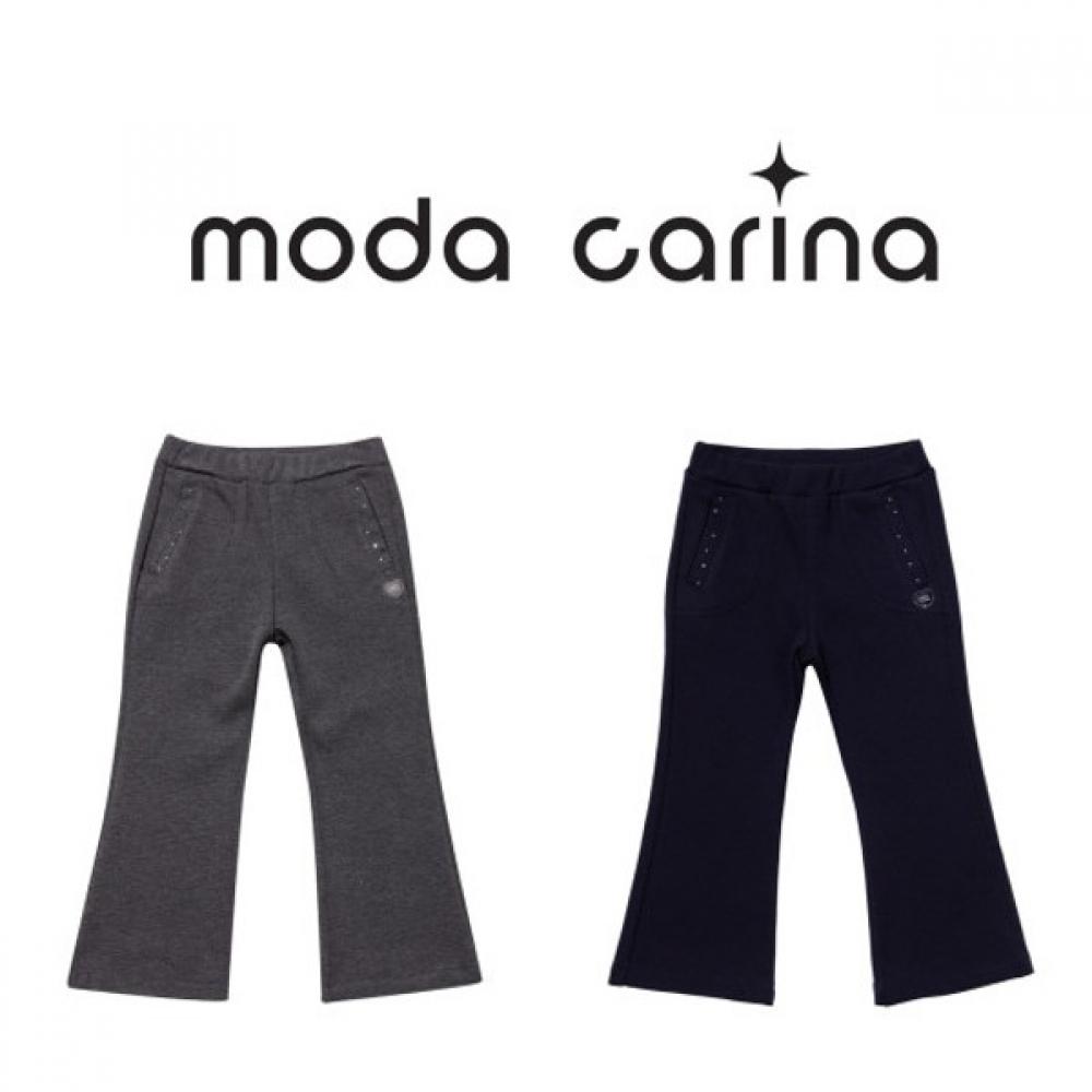 

[Moda Carina] Мода Карина Брюки клеш легкие серые Grey/100