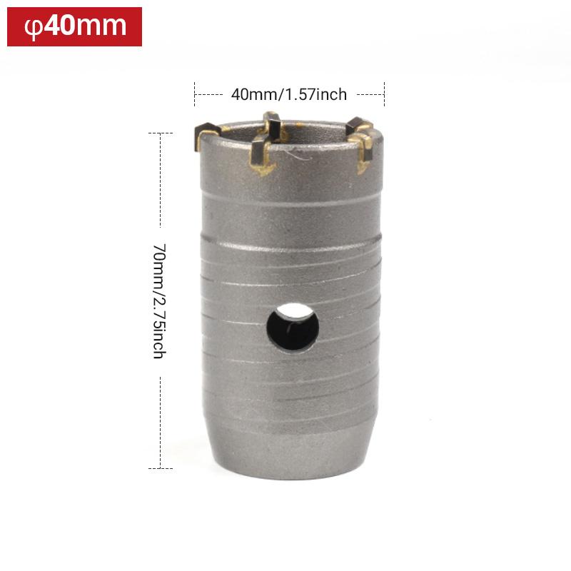 Wall Hole Opener Air Conditioning Pipe Impact Electric Hammer Drill Drill Drill Tool Brick Wall through Wall Dry Drilling Reamin