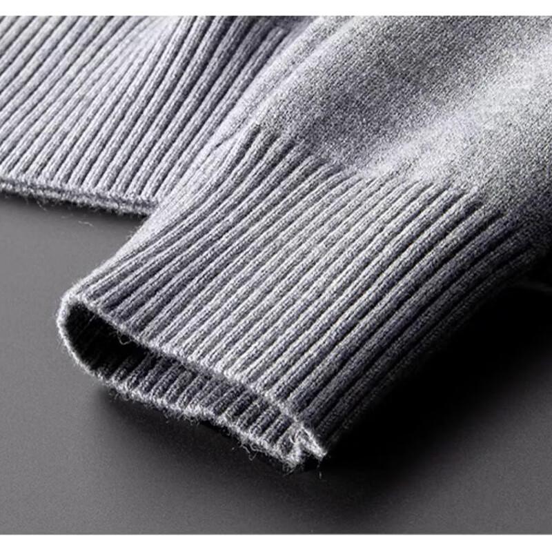 ROMON Men's Casual Round Neck Knit Sweater