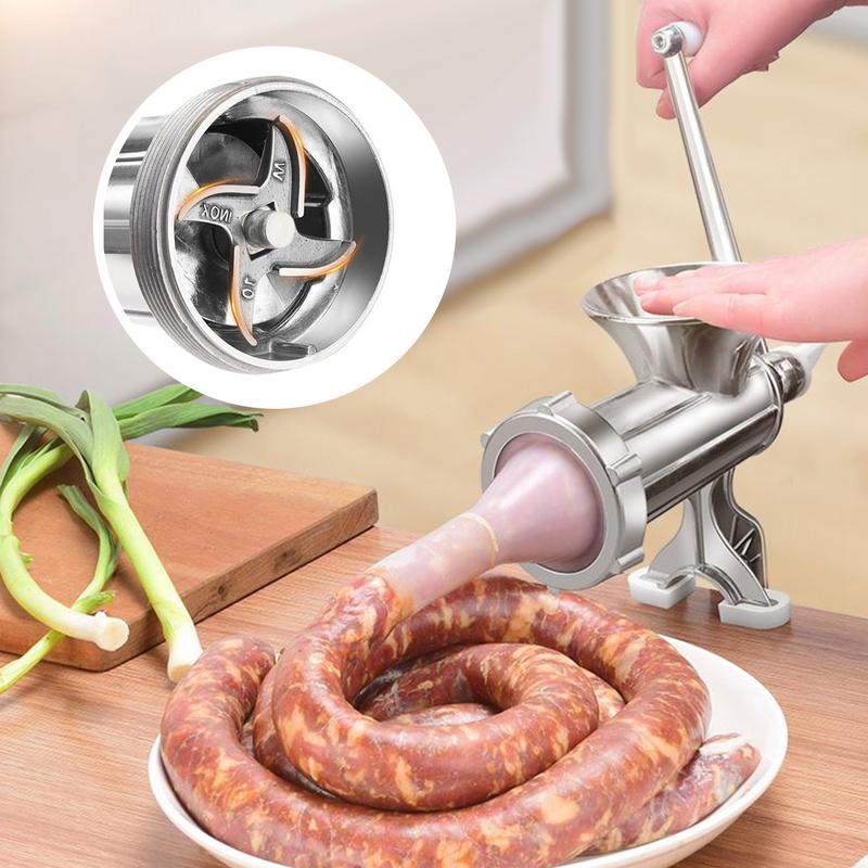 1PC Manual Meat Grinder With Grinding Plate Home Sausage Vegetable Chopper Pepper Kitchen Appliances Heavy Duty Kitchen Tools