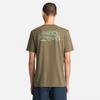 Timberland Herr Kortärmad T-shirt med Bakgrafik, Bladgrön, Storlek M, TB0A6B6ZA581