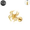 G23 Titanium Legering Mode Piercing Sieraden: Oorbel met Interne Schroefdraad Paardenoog Zirkonia
