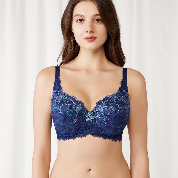 Red Label by 0105 Full Cup Bra M008 F75 Size [Triumph] (Dark Blue)