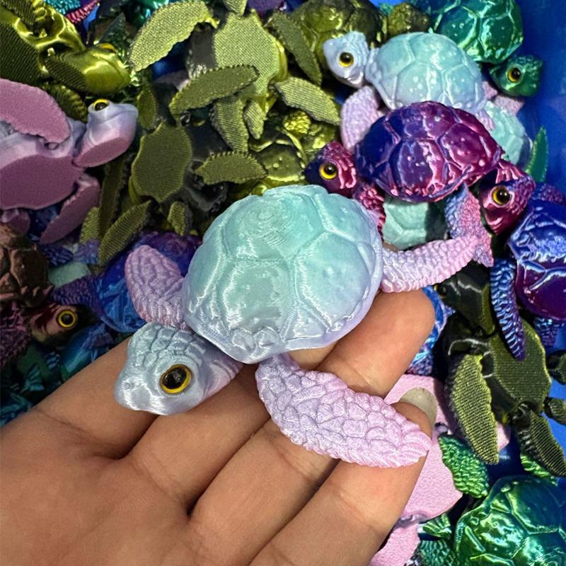 3D Printed Turtle Ornament Home Decor Ornament Collection Hobby Halloween Christmas Decoration Home Accessories Desk Decoration