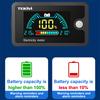1 Set Lifepo4 Blei-Säure Lithiumbatterie DC8-100V Batteriekapazitätsanzeige mit Temperaturalarm LCD-Bildschirm Stromzähler