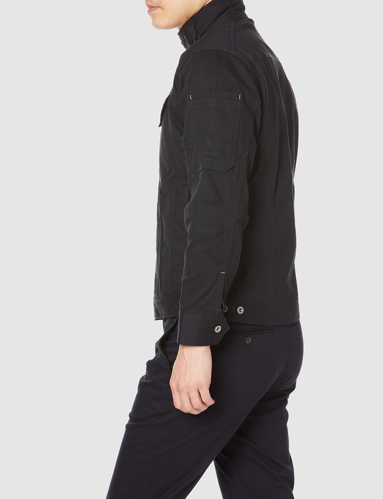 Co-cos Nobuoka Stretch Cross Jacket G-9100, Navy, Size L, Men's