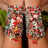 Cute Multicolor Polymer Clay Beaded Christmas Bracelet for Women Men Sweet Xmas Tree Bracelets Aesthetics Student Jewelry Gifts