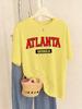 Atlanta Georgia Letter Printing TShirts Women Basics Short Sleeve Tops ONeck Soft T Shirts Summer Comfortable Womans Clothes
