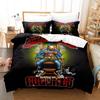 Hip Hop Death Row Records Bedding Set Cartoon Anime Three-Piece Set Adult Kid Bedroom Duvetcover Sets