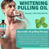Whitening Oil Pulling Coconut Oil, Alcohol Free Natural Mouthwash with Virgin Coconut Oil & Peppermint Oil, Teeth Whitening,8 Fl.Oz