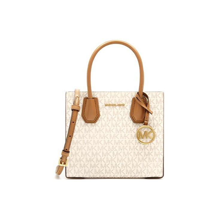 

Michael Kors Mk Mercer Classic Vintage Floral Accordion Shoulder Bag Women Shoulder Bag Vanilla 35S1GM9M2B-150 Basic Set (Bag+Dust Bag)