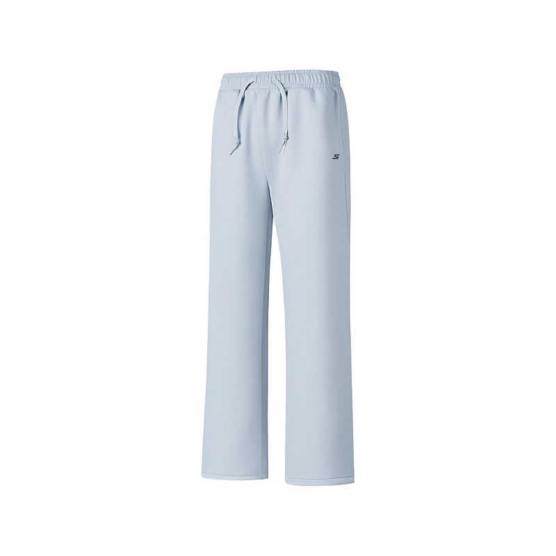 Skechers Comfortable Soft Skin-Friendly Loose Mid-Rise Knitted Sports Pants Women bottoms P425W083-01DS M