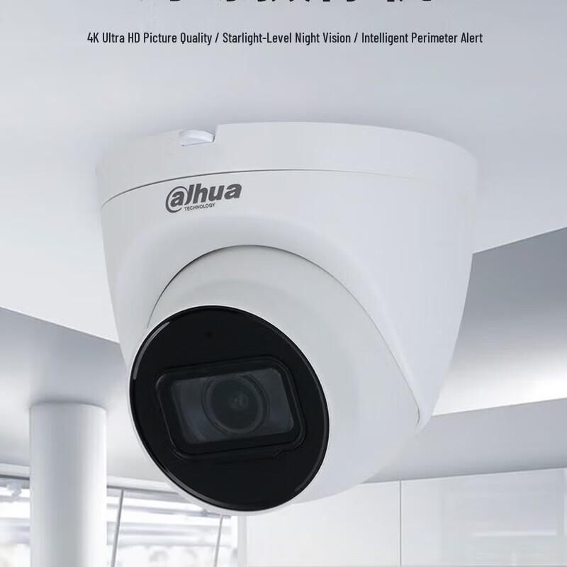 

Dahua 8MP PoE Starlight Night Vision Eyeball Dome IP Camera CN plug (adapter included)
