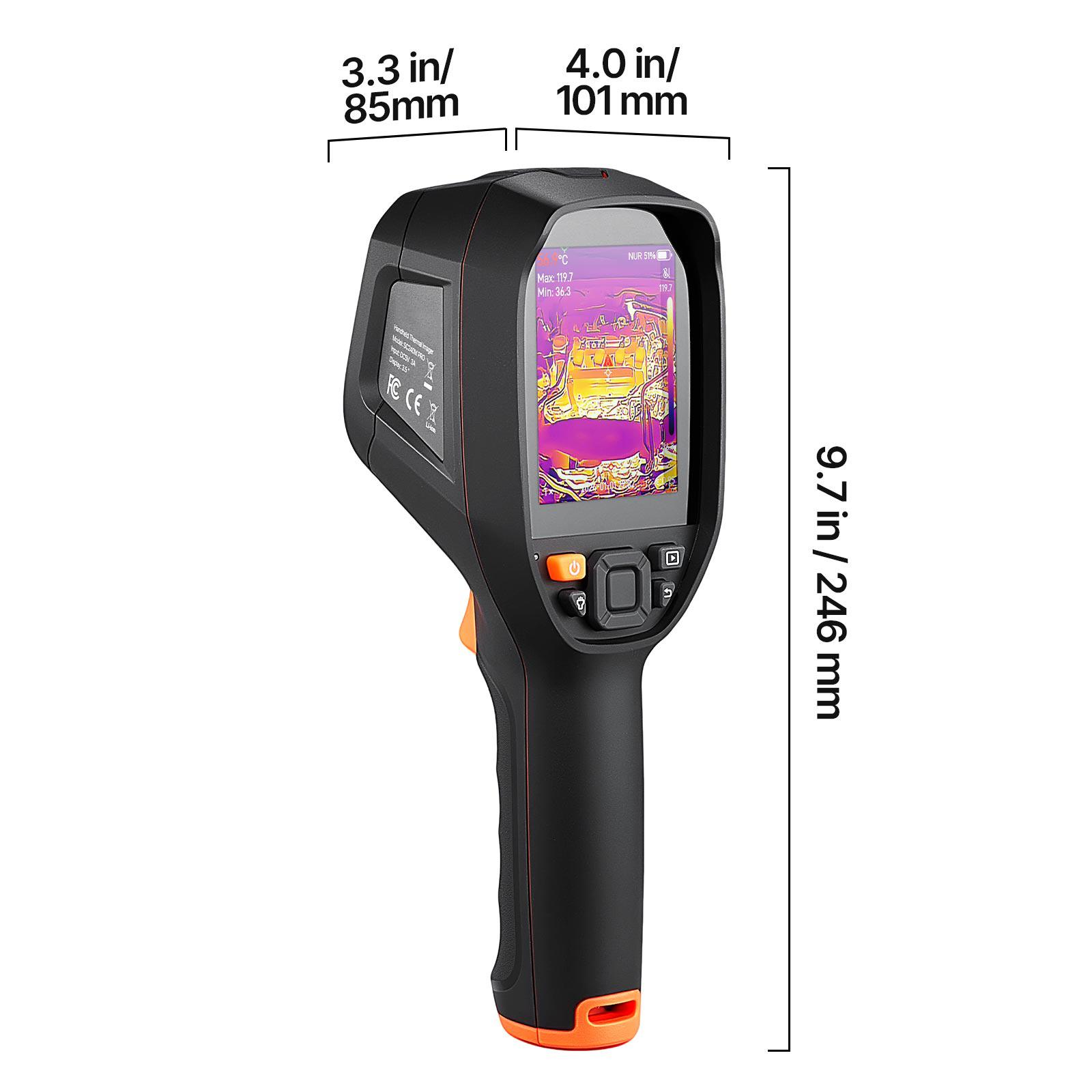 

SucceBuy Pro Thermal Imaging Camera 512 x 384 TISR Super Resolution 3.45 inch LCD Infrared Thermal Imager with 2MP Visual Camera