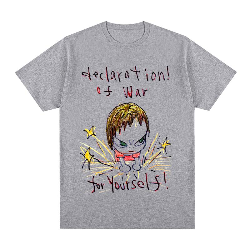 Tričko Yoshitomo Nara War for Yourself z bavlny, unisex, nové dámské tílko, unisex