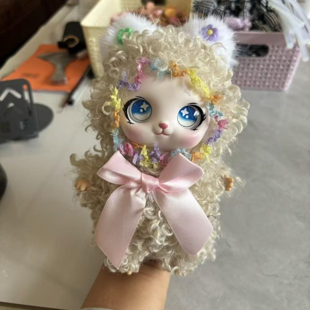 Fluffy Bear Keychain Decorations Bag Charm Key Ring Plush Doll Pendant Bag Key Decor