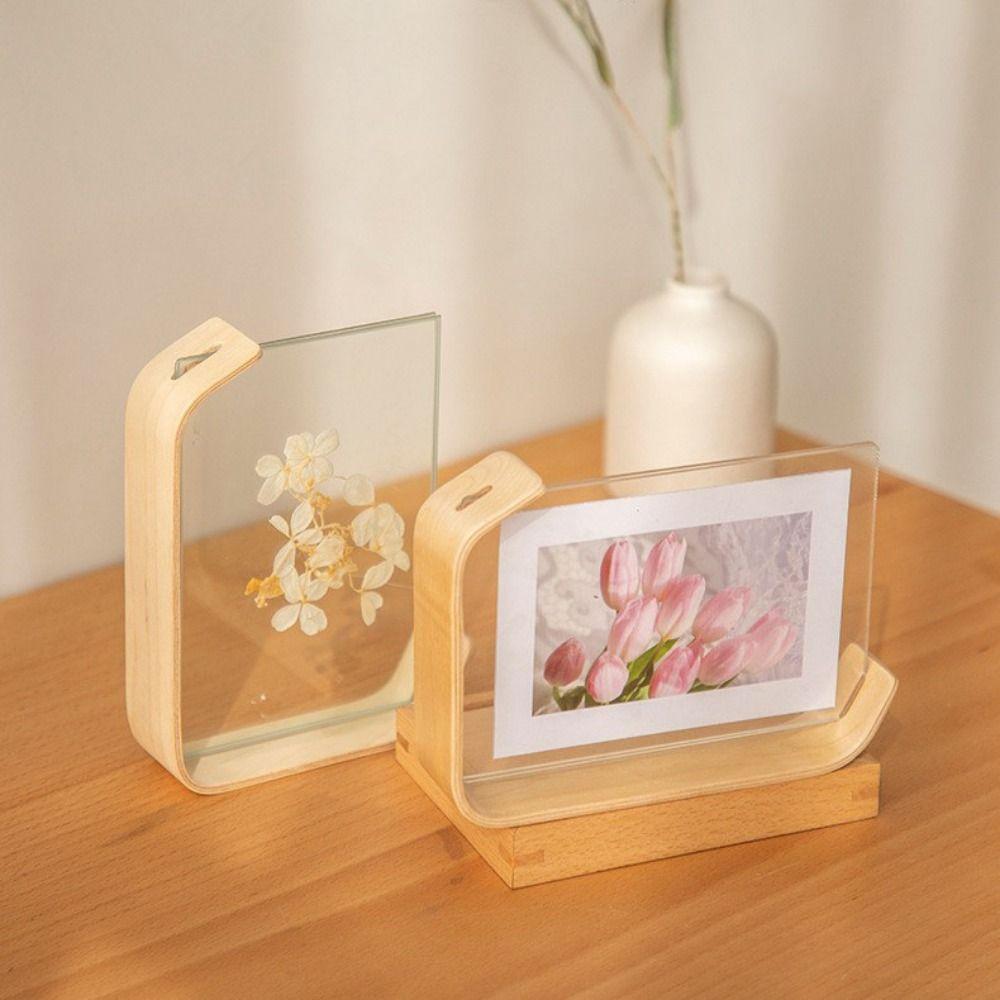 Clear Acrylic Photo Frame DIY Picture Display Frame Double-side Photo Frame Photo Decor