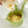 Space Efficient Sink Mounted Drying Rack ABS Plastic Easy Installation Hanging Organizers Vegetable Strainer Basket