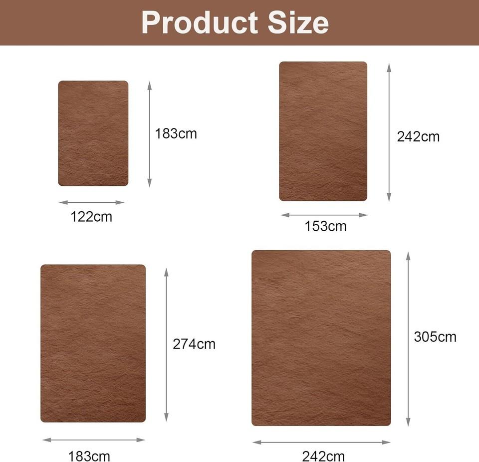 Carpet Living Room Faux Fur Luxury Plush Deep Pile Shaggy Soft Washable