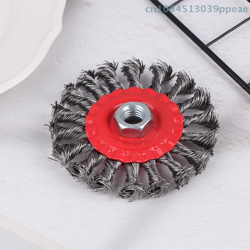 M14 Steel Wire Cup Brush 75/100mm Powerful Paint Removal Abrasive Twisted Wire Wheel Rotary Tool for Angle Grinder