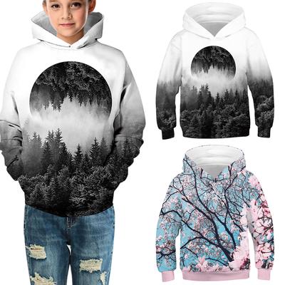 Boys Kids Summer Costume Hoodies Hooded Sweatshirts Printed Pullover Jumper Coat
