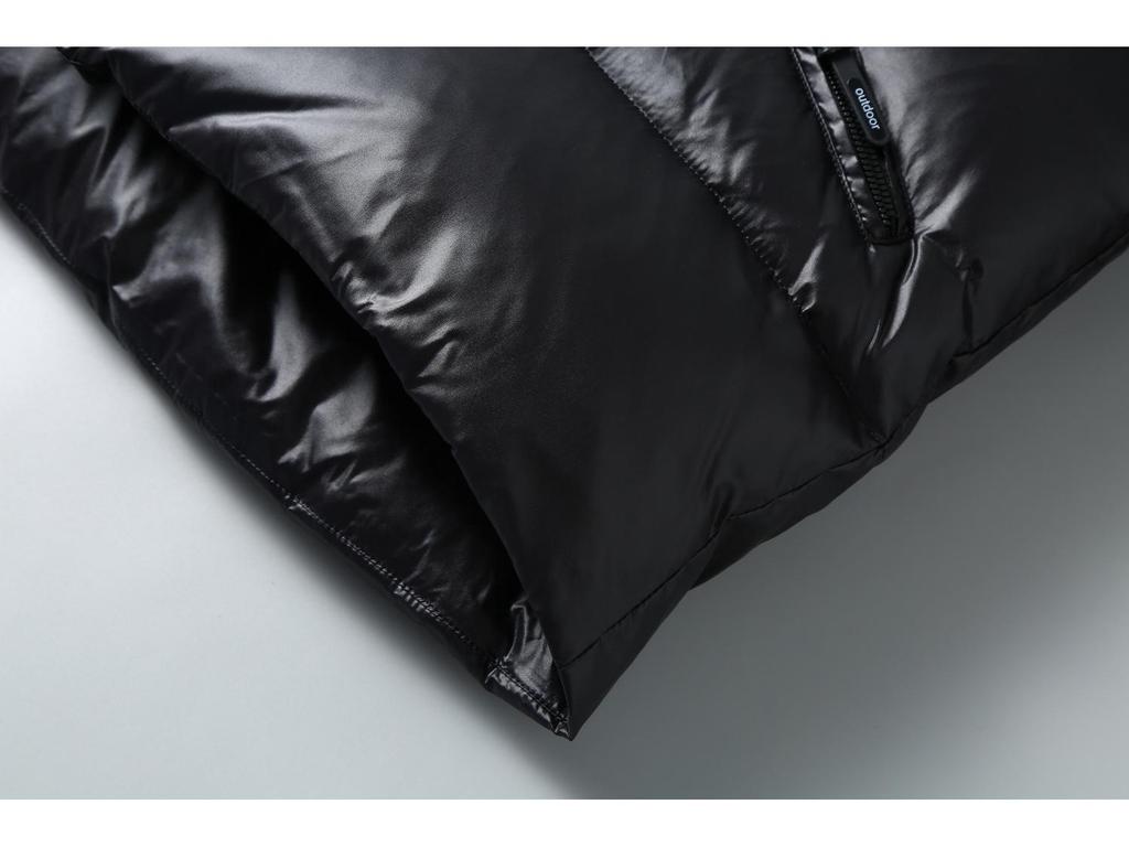 Męska modna błyszcząca zimowa kurtka puchowa