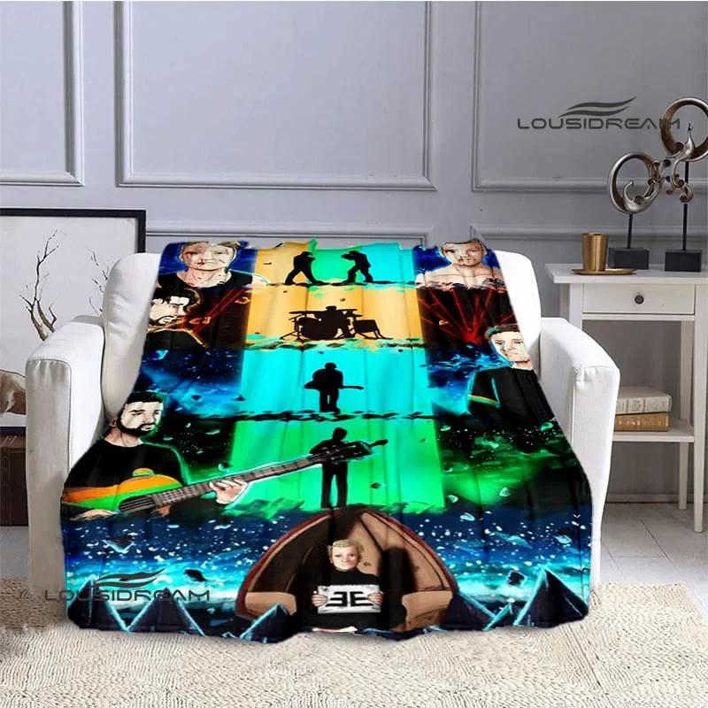 Rock Band Imagine Dragons Printed blanket flannel warm blankets bed linings Soft and comfortable blanket birthday gift