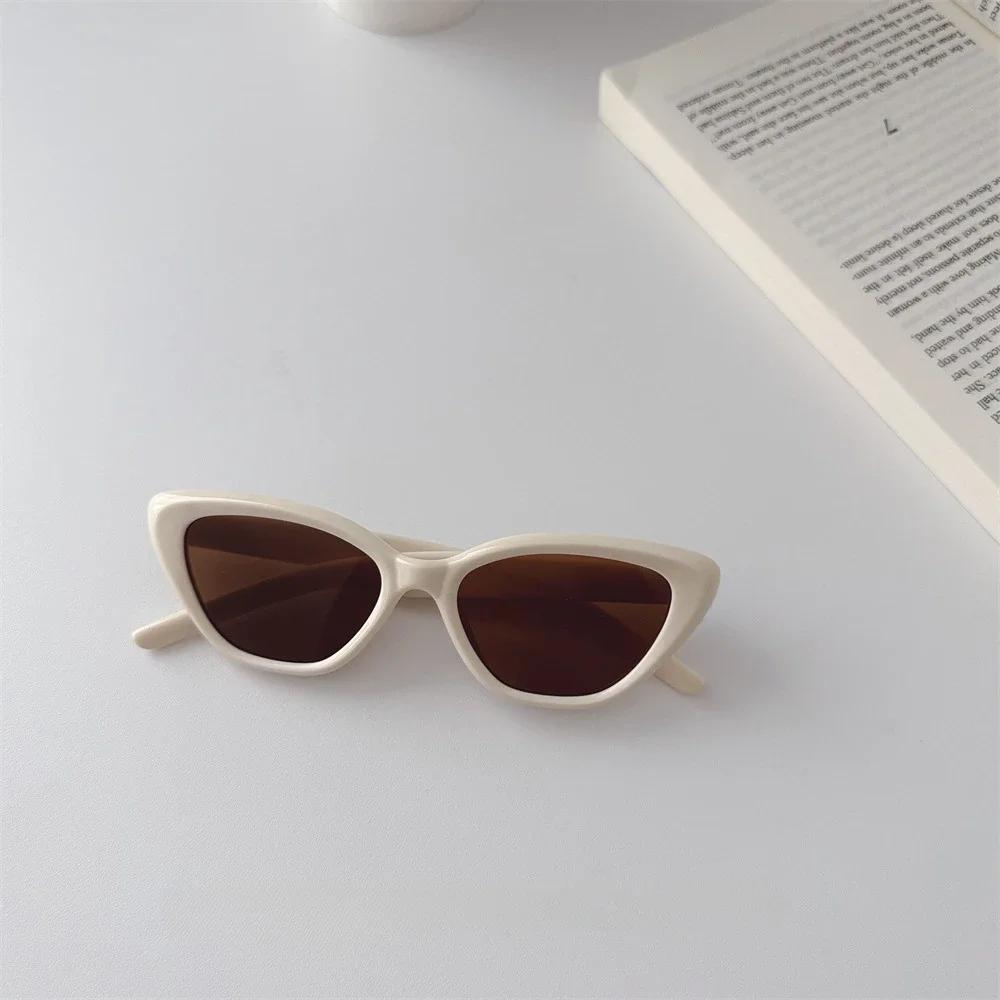 New Vintage Cat Eye Children Sunglasses Vintage Small Frame Sun Glasses For Kid Luxury Brand Design Outdoor Street Eyewear Uv400