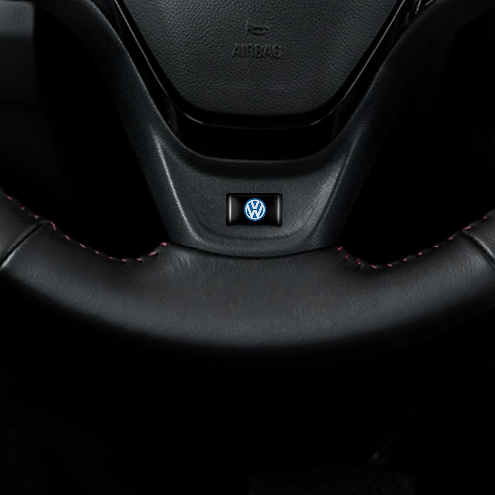 10/20/50 Stück Autozubehör 3D Epoxidharz-Emblem Auto-Innenraum-Aufkleber für Volkswagen VW R Line R32 Touareg Passat Polo Motion