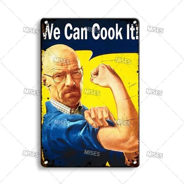 Breaking Bad Classic TV Show Metal Plate Retro Metal Poster for Bar Club Home Studio Wall Decor MISES Vintage Tin Sign