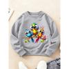 'S Round Neck Sweatshirt Fashion Long Sleeve Parrot Family Tropical Style Cute Pet Print Suitable for Autumn/Winter Comfortable, Athletic, Casual