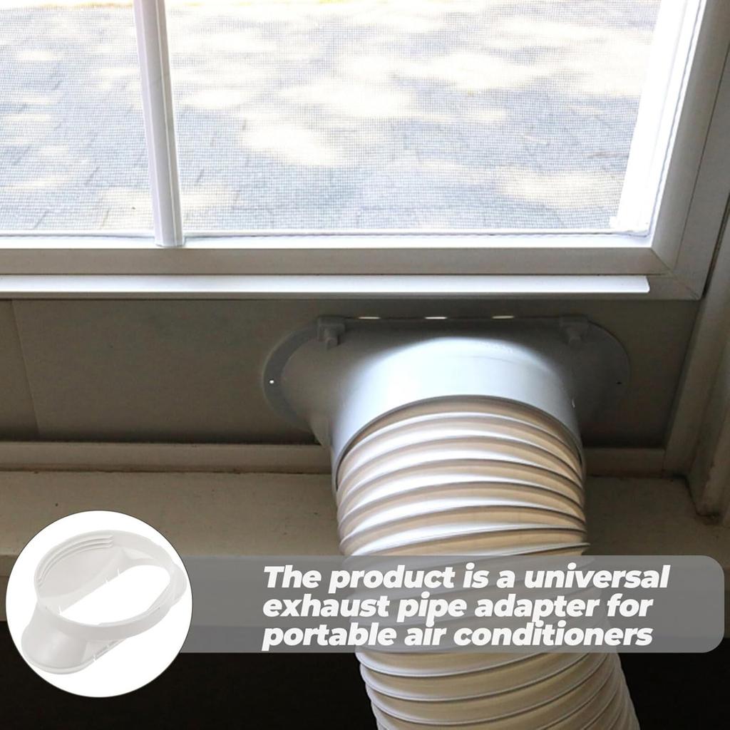 Air Conditioning Exhaust Hose Coupler Adapter Air Conditioning Hose Extension Set Plastic Texture Suitable for Ports