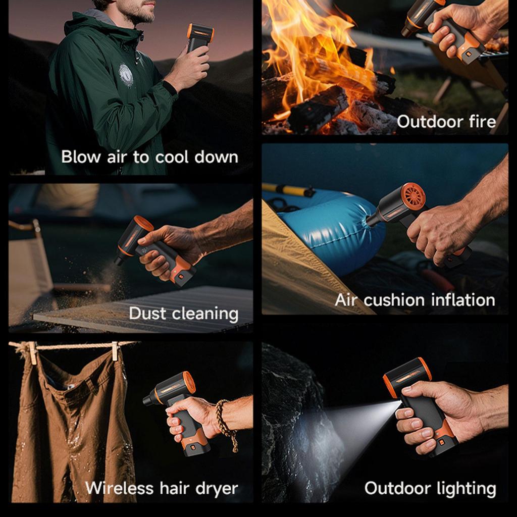 Handheld Fan Air Blower Computer Cleaning Compact Household for Travel Camping Gift Women Men