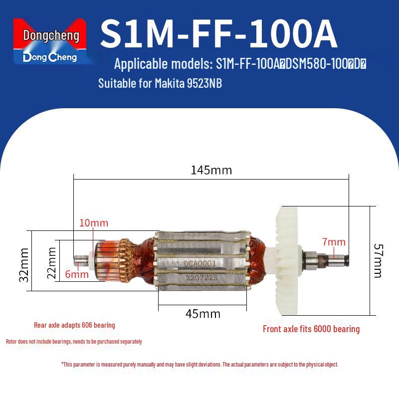 Dongcheng Szlifierka Kątowa Rotor i Zestaw Akcesoriów do Polerowania