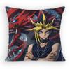 Anime YYu Gi Oh Yugi and Atem Pillow Case Antidustmite Pillowcase Invisible zipper silky short plush Sofa cushion cover