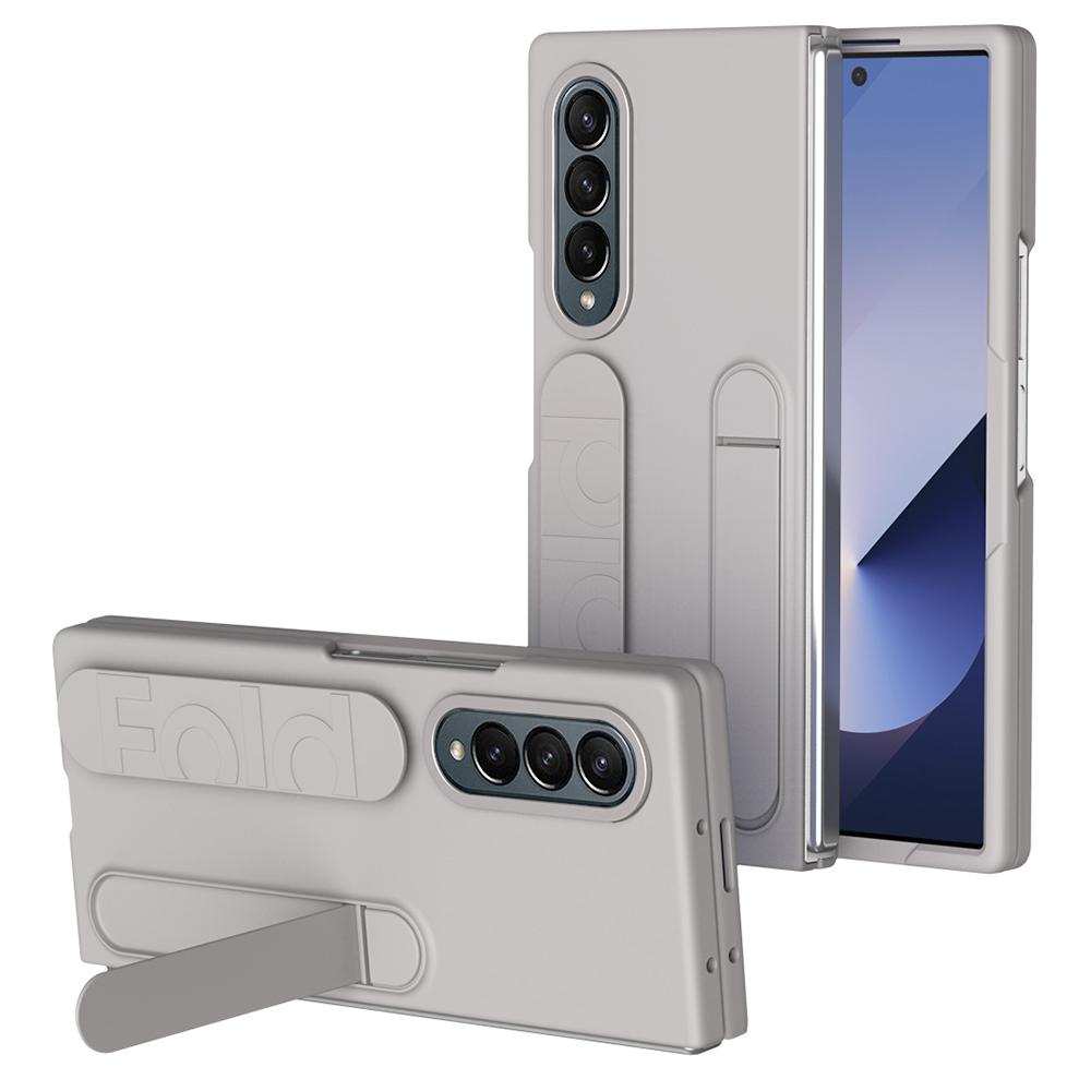 For Samsung Galaxy Z Fold4 5G Case Kickstand Wristband PC+Silicone Phone Cover