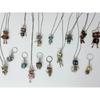 DIY Wooden Robot Pendant Necklace Unisex Clavicle Chain Punk Chokers for Women