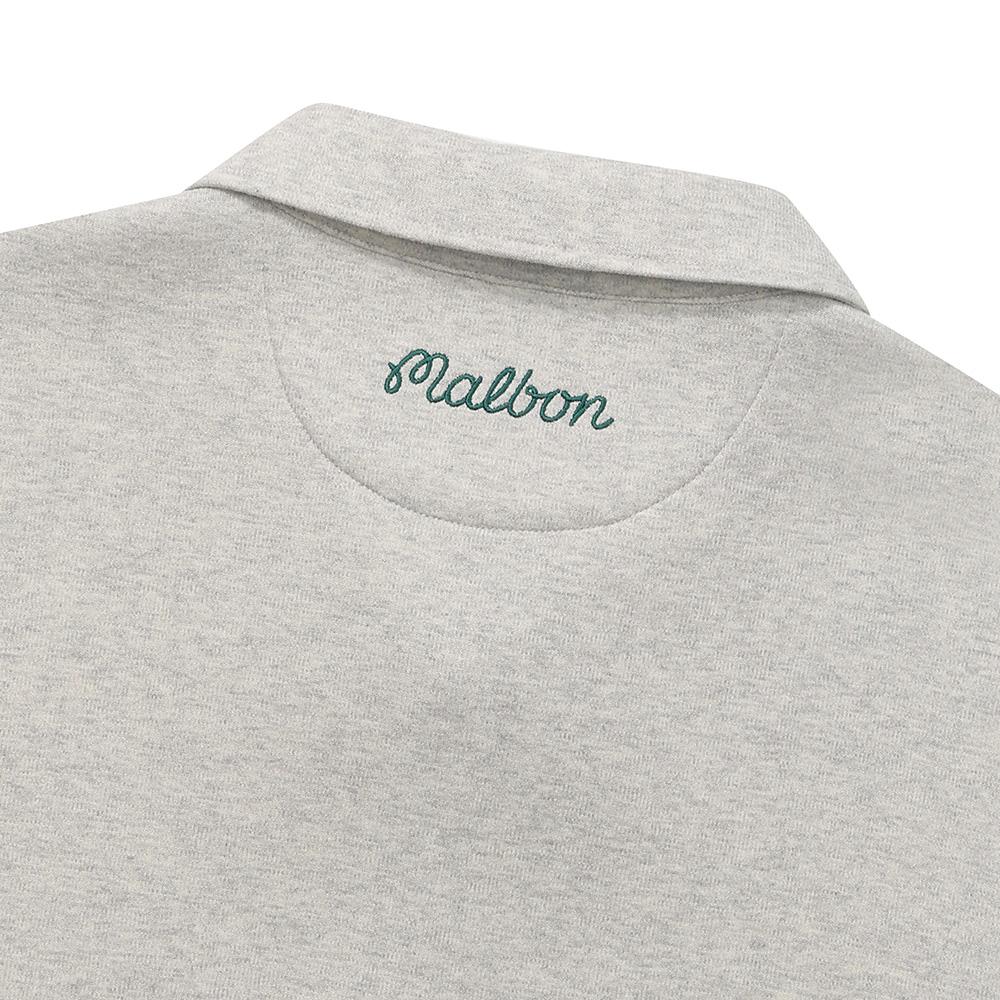 MALBON GOLF Collared Airy T-Shirt Gray (Man)