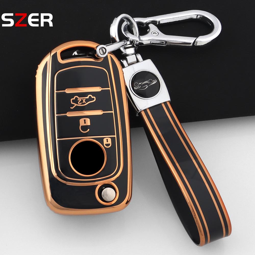 New Tpu Car Key Case Cover For Fiat Tipo Tprp Freedom 500X Doblo Argo Nuovo Grazie Protected Shell Keychain Fob Accessories