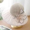 New bucket hat women's summer flower visor UV protection beach hat big brim fashion hat foldable mother
