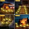 Solar Firework Fairy Lights 240-400 LED Outdoor Garden Decoration 8 Flashing Modes Lawn Pathway Lights Patio Party Wedding
