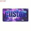 D FlatAluminum Art License Plate Decorative PanelDurable WeatherResistant Metal Frame