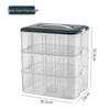 Large Transparent Toy Storage Box with Lid for Children's Building Blocks and Lego Organizer