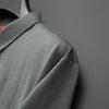 Dibinze Men's Plus Size Solid Business Casual Polo Shirt