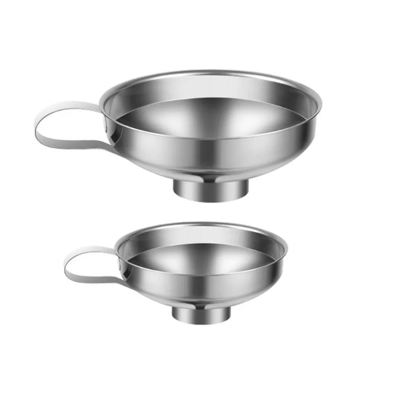 Stainless Steel Wide Mouth Funnel Canning Funnel Cup Jam Salad Dressing Hopper Filter For Jar Canned Filteroil Wine Water Spices